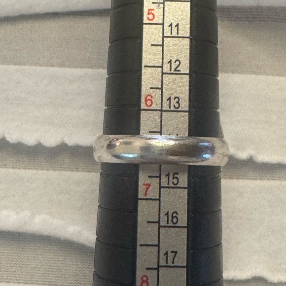 Vintage Oval Cream Tan Moonstone Ring Set in 925 Sterling Silver Sz 6.5 Boho - Picture 10 of 10